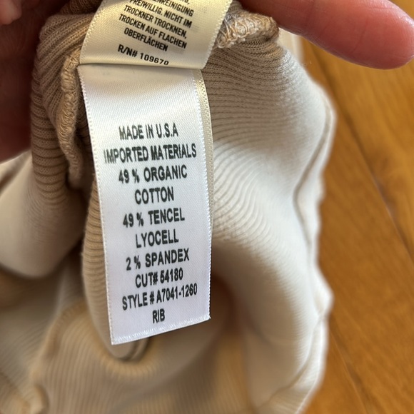 Agolde Ribbed High Neck Tank Top Size Small - Picture 5 of 6